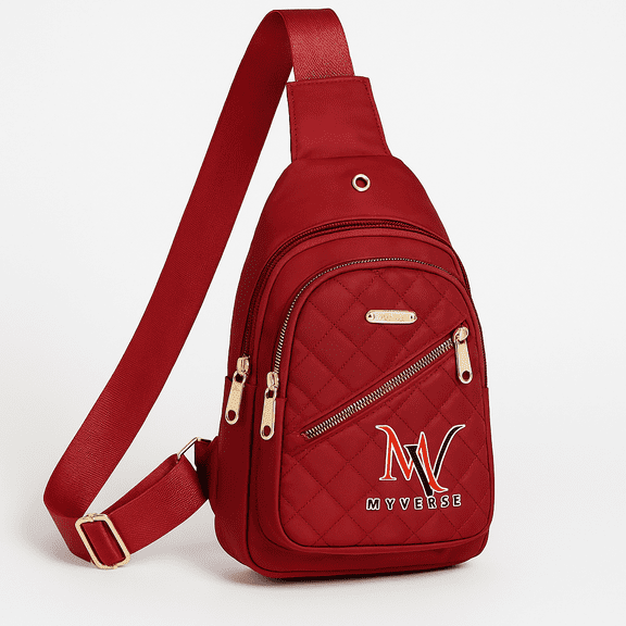 Myverse Crossbody Sling Backpack, Waterproof Zipper Lock changeable Shoulder With Front Pocket USB Charging Port Lightweight Casual Shoulder Bag