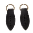thumbnail image 1 of 2 tiradores de cremallera de cuero sintético con forma de hoja, de repuesto, para reparación de ropa. Negro, 1 of 7
