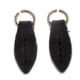 thumbnail image 1 of 2 cabezales de cremallera con diseño de hojas para bolsos de piel sintética, repuesto de tirador de cremallera Negro, 1 of 7