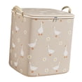 thumbnail image 3 of Bolsa de almacenamiento para edredones, bolsa de almacenamiento para edredones, espaciosa cesta para ropa con cremallera que ahorra espacio Beige 140 L, 3 of 9