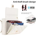 thumbnail image 3 of for Motorola Moto Razr+ 2023 Case with RFID Blocking, Moto Razr Plus Wallet Phone Case with Card Holder Women Girls PU Leather Kickstand Motorola Razr+ 2023 Wallet Phone Case White, 3 of 14