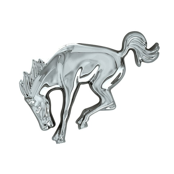United Pacific 50130 Emblem   Chrome, Bucking Horse