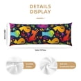 thumbnail image 3 of Naloa Colorful Cats Body Pillow Cover, Pillowcases with Hidden Zipper Breathable Long Pillow Case (Pillows are not included,20x54 inch), 3 of 7