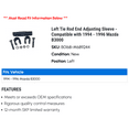 thumbnail image 2 of Left Tie Rod End Adjusting Sleeve - Compatible with 1994 - 1996 Mazda B3000 1995, 2 of 2