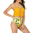 thumbnail image 2 of Jurebecia Womens Sexy Tankini Swimsuits for Women 2 Piece Sexy V neck Beachwear Push up Swimwear Bathing Suits, 2 of 8