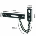 thumbnail image 2 of Door Chain Latch Bolt Restrictor Safety Guard Lock Slide Catch Strong Security, 2 of 9