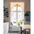 thumbnail image 4 of Fall Maple Leaf Swag Valances for Windows, Small Curtains Drapes, Thanksgiving Autumn Farmhouse Plant Kitchen Window Curtains Over Sink Window Treatment Valance for Bedroom/Bathroom 56"x36", 4 of 5