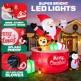 thumbnail image 4 of Ayieyill 8FT Christmas Inflatables Outdoor Decorations, Blow up Yard Decoration (Santa Claus with Big Gift Bag), 4 of 10