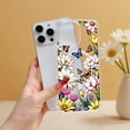 thumbnail image 4 of SKLYDDI Clear Lively Floral for iPhone 16 Pro Case - Butterflies & Flowers Vector Art, TPU Flexible Transparent Case, Magnetic Ring, Aesthetic Cute, 4 of 7