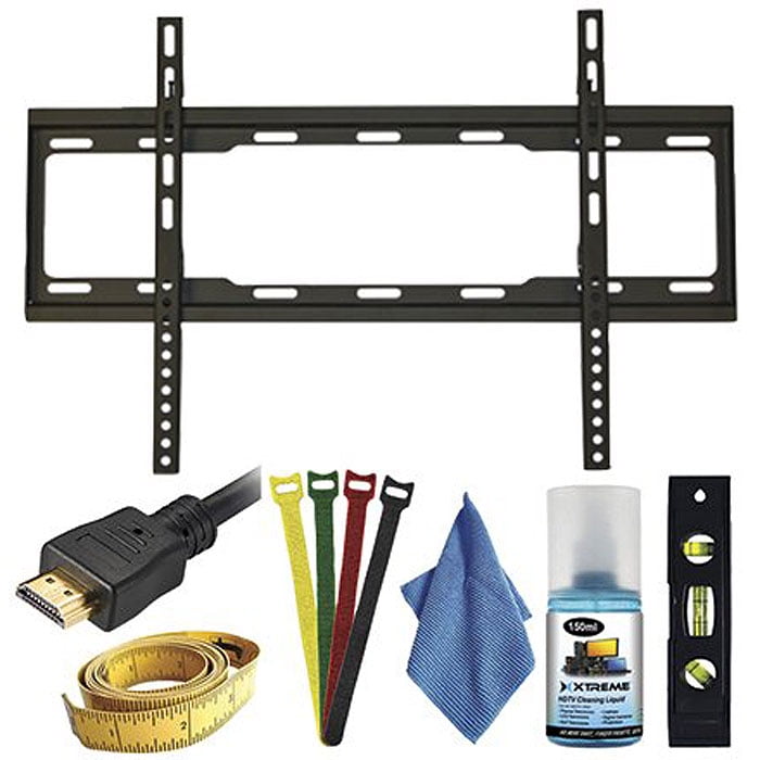 Xtreme 7pc Ultra Slim Fixed TV Wall Mount kit for TVs 3770 inches