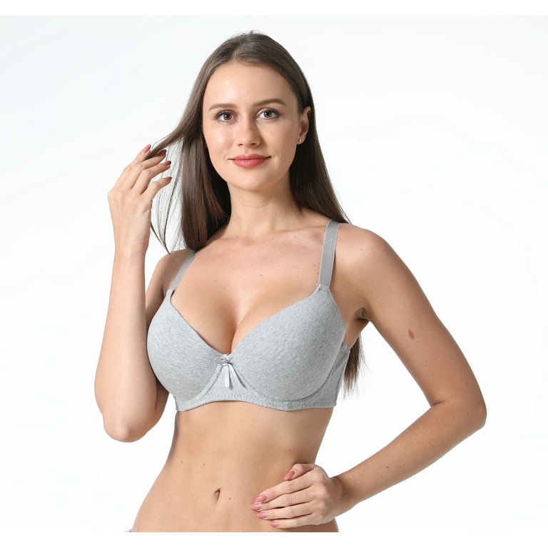 Women Bras 6 Pack of T-Shirt Bra B Cup C Cup D Cup DD Cup DDD Cup 44DD  (S8207) 