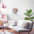 thumbnail image 5 of Vintage Flower Canvas Wall Art Rustic Farmhouse Bedroom Wall Decor Watercolor Blossom Bouquet in Mason Jar Prints Pictures Pink Floral Artwork for Living Room Bathroom Home Decoration 12x16, 5 of 6