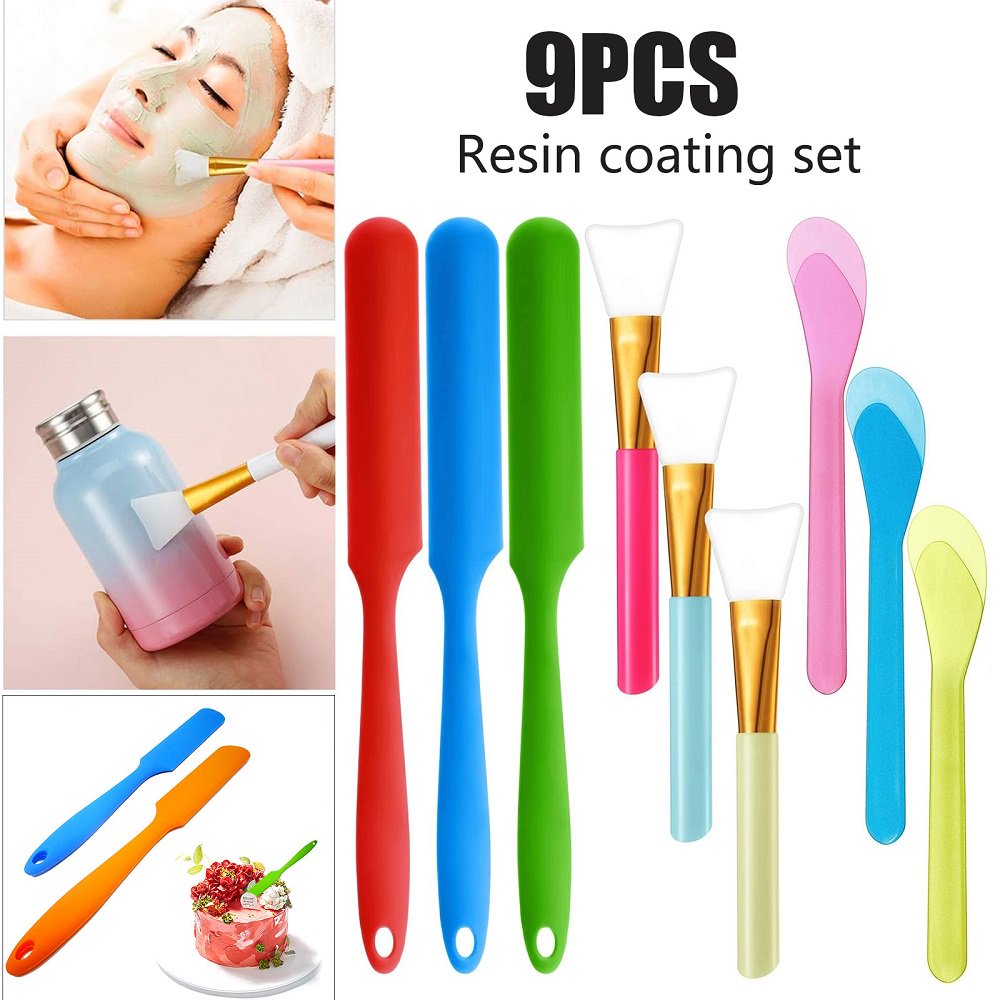 Silicone Stir Stick Kit, Silicone Stir Sticks Epoxy Brushes for Mixing