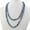 Gray, variant on Handmade Howlite Knot Bead Statement Necklace Natural Stone Beaded Chain Jewelry