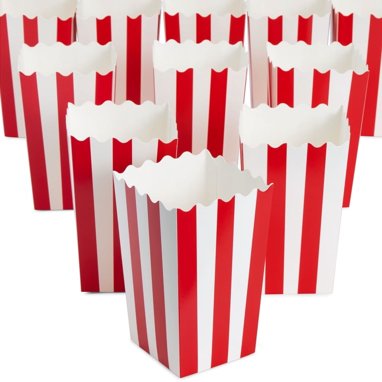 Ouinne Boite Pop Corn, 24PCS Boîtes à Popcorn et Bonbons Conteneurs en Ouinne Boite Pop Corn, 24PCS Boîtes à Popcorn et Bonbons Conteneurs en