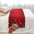 thumbnail image 3 of Bed Runner Scarf for Cal.King Size Bed, Christmas Elk Beds Scarf Throws for Foot of Bedding, Xmas Snowflake Winter Holiday New Years Decorative Beds Runners for Bedroom Guestroom, 102"x20", 3 of 8