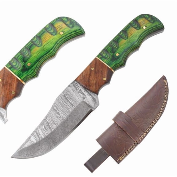 Old Ram Handmade Damascus Blade Hunting Knife