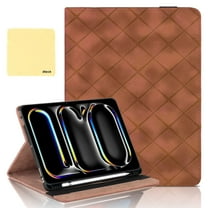 Dteck for iPad Mini 7 Case (A17 Pro) 2024, iPad Mini 6 Case 2021, iPad Mini 7th/6th Case 8.3 Inch Cover, Smart Magnetic PU Leather Folio Stand with Pencil Holder and Multi-Viewing Angles Case, Brown