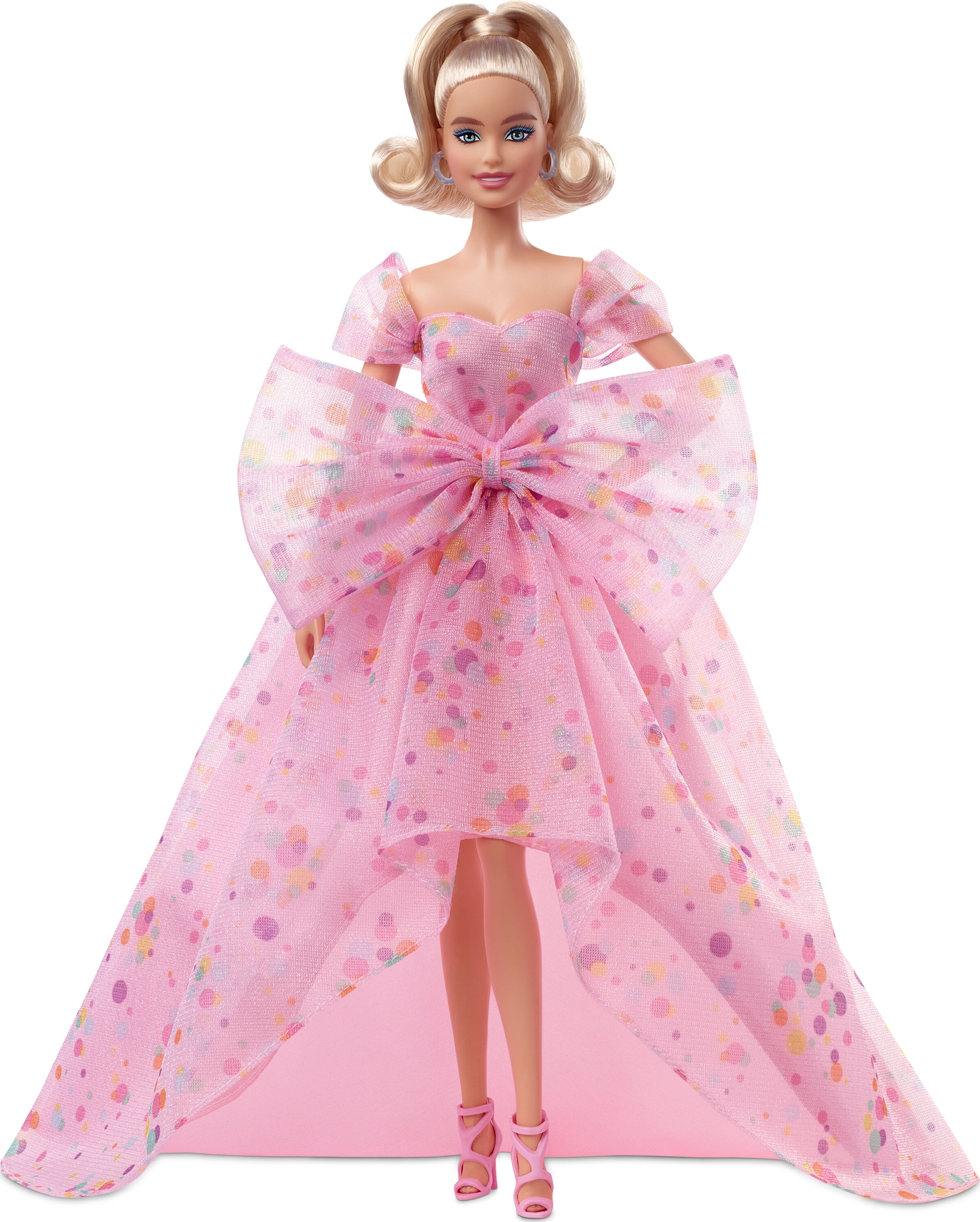 Barbie Signature Birthday Wishes Doll Wearing Pink Gown, Gift for 6 Year Olds & Up