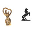 thumbnail image 1 of Estatua de pareja, figura decorativa, escultura de caballo, resina, cerámica, arte romántico, artesanía, ideal para regalar, decoración del hogar, ani, 1 of 8