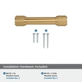 thumbnail image 4 of Amerock Faraday 3 inch (76mm) Center-to-Center Champagne Bronze Cabinet Pull, 4 of 6