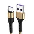 thumbnail image 4 of Cagogo 4Pcs USB C Cable, 5A Fast Charging Nylon Braided USB 3.0 Cable for Phone, Durable 1Meter Type C Charger Cord for Android Phone Tablet, High Speed Data Sync Charging Cable for Home Office Car, 4 of 9