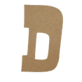 thumbnail image 1 of Wooden Letter Unfinished, Rustler Font, Craft Cutout, 1 of 2