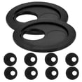 thumbnail image 1 of Minkissy 9Pcs Black Round Abs Camera Privacy Cover for Laptop Cell Phone Tablet Notebook Everyday Use 1.20X1.20X0.04in, 1 of 8