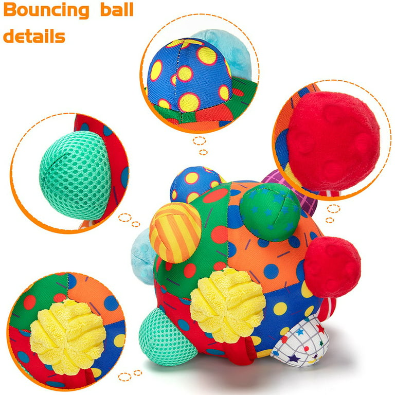 Music Shake Dancing Ball Toy Developmental Bumpy Ball Sensory Soft Toy 