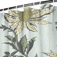 thumbnail image 3 of Waterproof Vintage Flowers Rustic Shower Curtain 72x72 Inch Boho Style Polyester Unique Shower Curtain for Bathroom Hotel Home Decor with 12 Plastic Hooks, 3 of 5