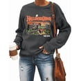 thumbnail image 2 of Halloween  Sweatshirt Women Halloween Horror Spooky Graphic Tees Casual Fall Long Sleeve Pullover Tops, 2 of 5