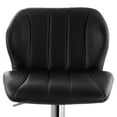 thumbnail image 6 of Elama 2 Piece Adjustable Faux Leather Bar Stool in Black with Chrome Base, 6 of 10