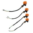 thumbnail image 1 of 4x Universal Motorcycle Turn  Indicators Blinker Amber Light Bulb Black Case with Yellow Lense Motorcycle Turn  Light Bulb 12V, 1 of 7