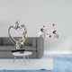 thumbnail image 2 of Figura Romántica De Pareja De Elefantes, Estatua Coleccionable, Adorno De Escritorio Para Dormitorio, Boda, Estantería, Armario, Decoración Del Hogar, Esculturas Familiares, Artesanías De, 2 of 8