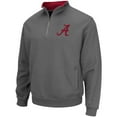 thumbnail image 2 of Men's Colosseum Charcoal Alabama Crimson Tide Tortugas Logo Quarter-Zip Pullover Jacket, 2 of 3
