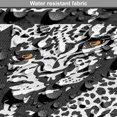 thumbnail image 5 of Abstract Surreal Dog Crate Cover, Monochrome Style Leopard Face and Skin Design Triangular Shapes, Easy to Use Pet Kennel Cover for Dogs, 35" x 23" x 27", Charcoal Grey White, by Ambesonne, 5 of 6