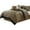 black/brownfloral, variant on Comforter Set King Size 7-Piece Soft Bedding Quilt Coverlet Bedspread with Traditional Floral Medallion Pattern for Bedroom