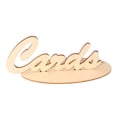 thumbnail image 4 of HEANUJJ Simple Khaki Wood Wedding Name Holder Box with Hollow Pattern and Lock, 4 of 6