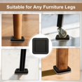 thumbnail image 3 of Deslizadores para muebles EASTWONDER de fieltro de 5" 4 piezas con diseño de ranura, 3 of 6