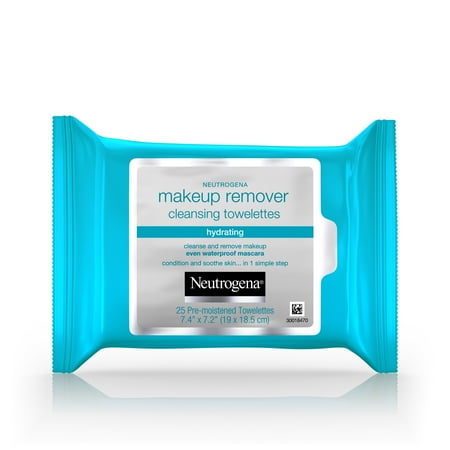 Neutrogena Hydrating Makeup Remover Facial Wipes, 25 ct