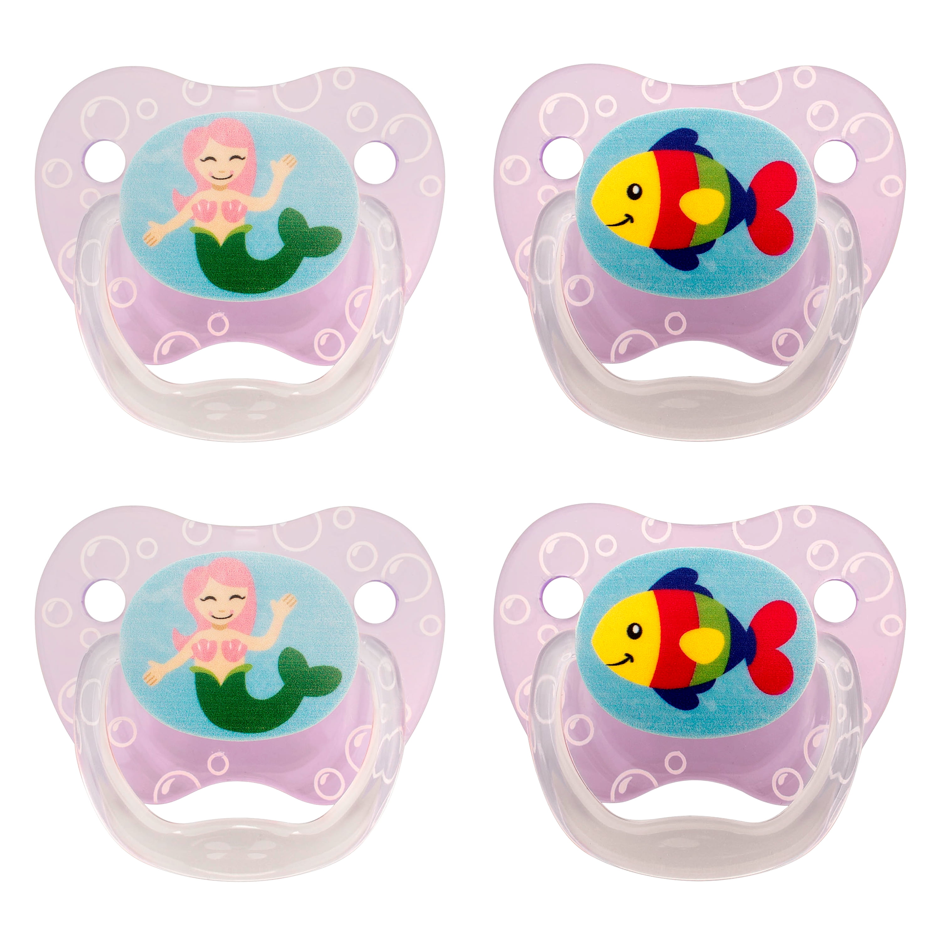 Dr. Brown's PreVent Classic Pacifier, Stage 2 (6-12m), Explore Purple, 4 Count