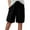 Black, variant on Huowey Women's Pants Shorts for Knee Length Linen Wide Leg High Waisted Beach Summer Pants Casual Vacation Short Pant