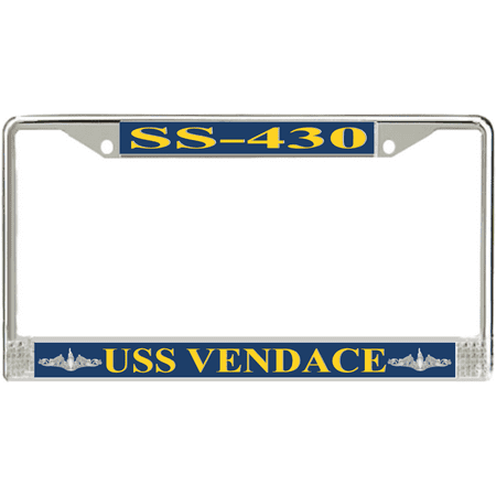 USS Vendace SS-430 License Plate Frame