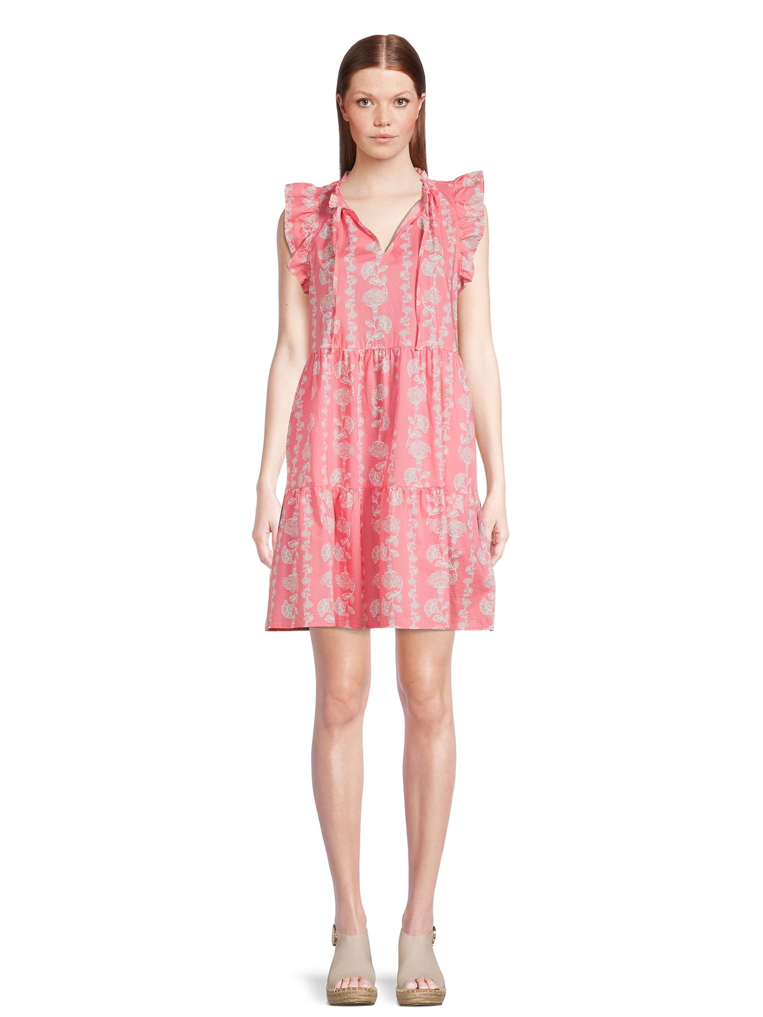 Cotton Poplin X Nylon Twill Dress
