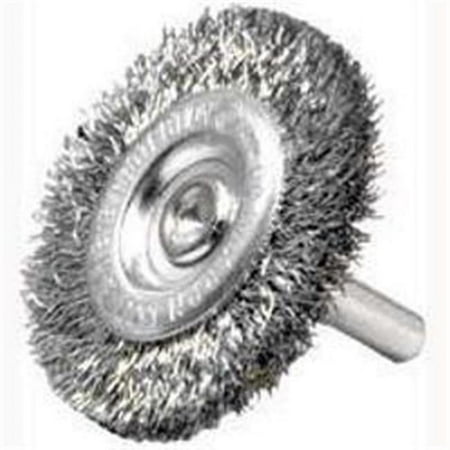 UPC: 0012382364151 | Weiler 36415 Wire Wheel Brush  4 in Dia  1/4 in Arbor/Shank