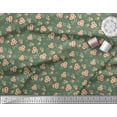thumbnail image 2 of Soimoi Poly Georgette Fabric Leaves & Flower Floral Fabric Prints By Yard 52 Inch Wide, 2 of 3