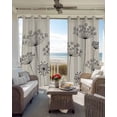 thumbnail image 3 of Farmhouse Dandelion Blackout Curtains for Bedroom - 84 Inch Long Light Blocking 2 Panels Set, Spring Modern Minimalist Country Flower Thermal Living Room Drapes Grommet Window Curtains 52"x84", 3 of 8
