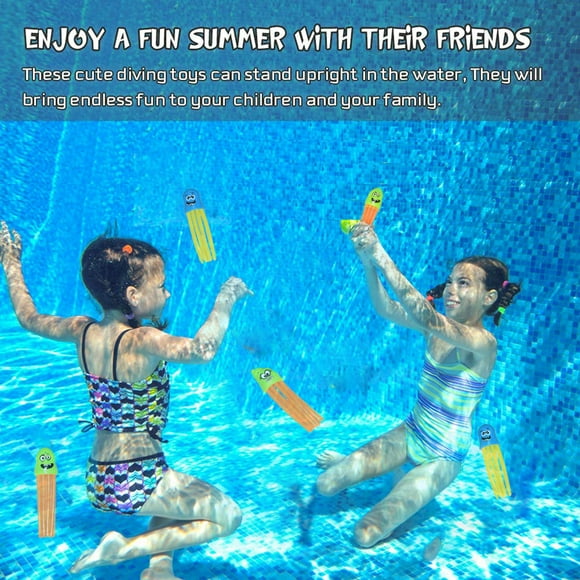 3Pcs Random Octopus Pool Diving Toys for Kids Octopus Bath Toys with Funny Faces