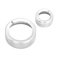 thumbnail image 1 of 2Pcs Aluminum Alloy Multimedia Control Center Knob Ring Trim Fit for Alfa Romeo Giulia/Stelvio 2020Silver, 1 of 7