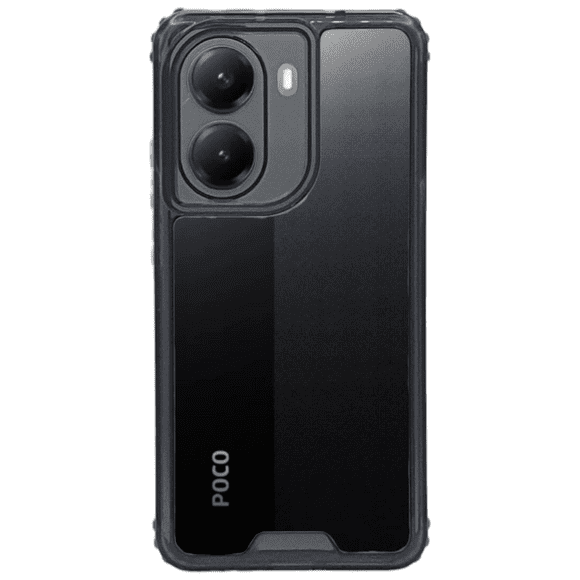 Funda Otter 360 Contorno De Color Uso Rudo Para Xiaomi Poco X7 Pro Negro Más 2 Micas De Cristal